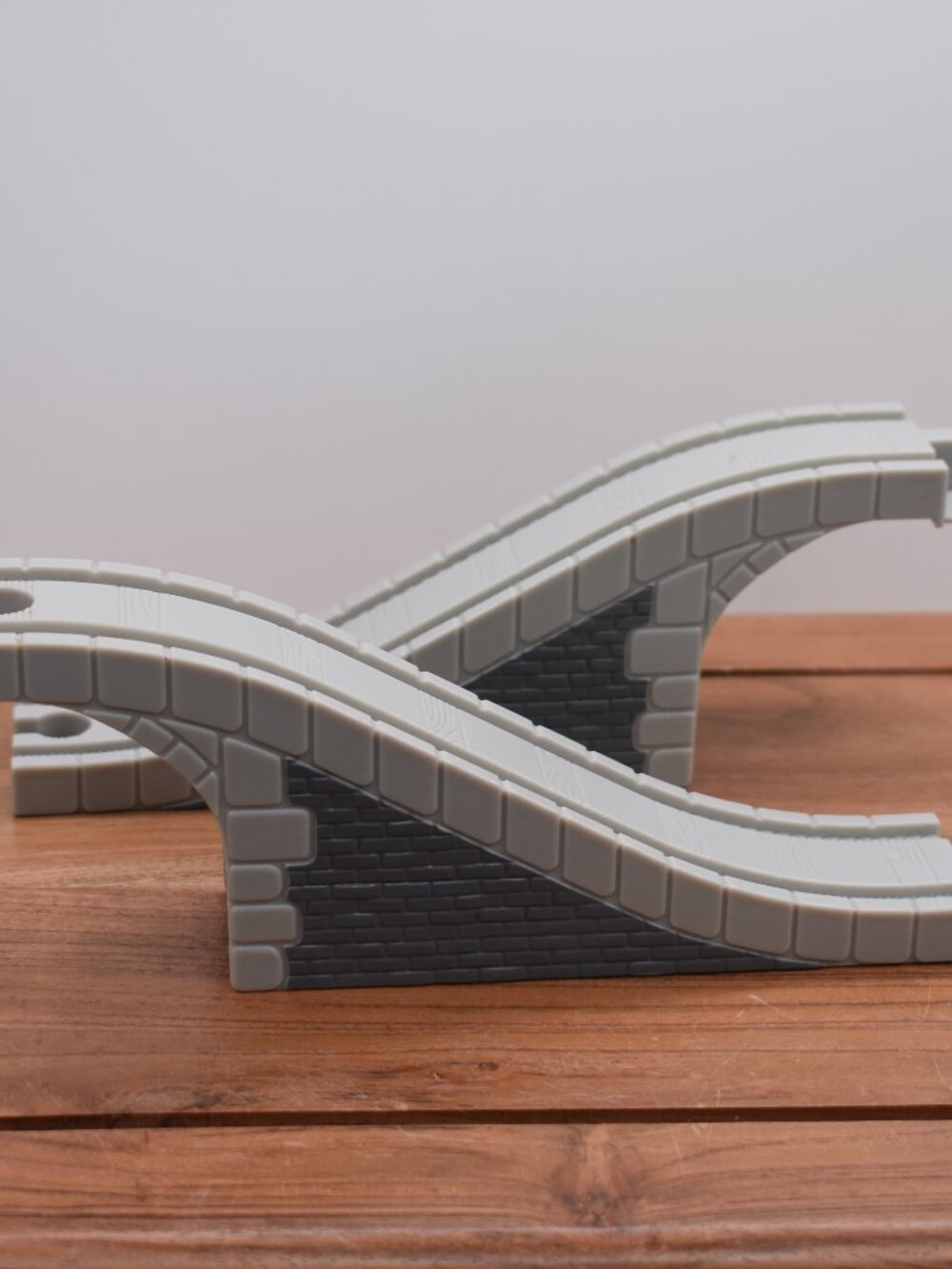 Plastic Grey Brick Effect Arched Bridge Thomas and Friends Wooden Railway